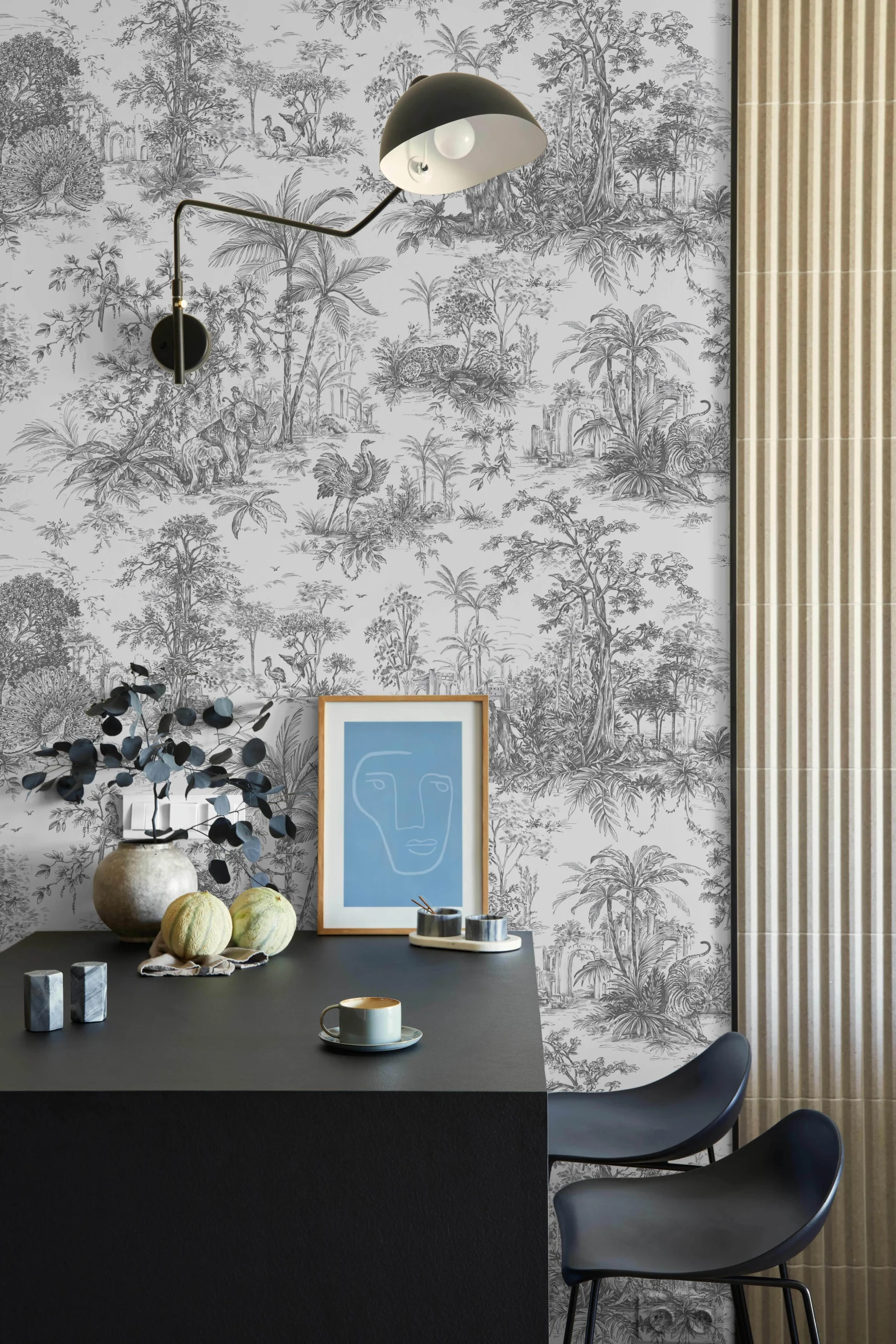 Gray Embossed Wallpaper – Understated Elegance (24207-3)